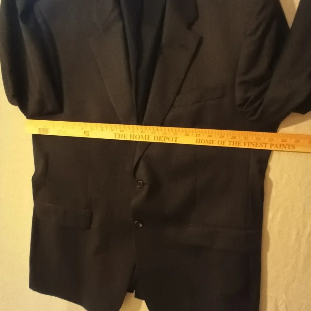 Lauren Ralph Lauren Men's Dark Gray Suit Jacket Blazer 100% Wool‎ – Size 44R